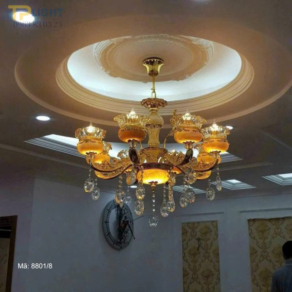 Đèn chùm bát đá tự nhiên DC-8801-8