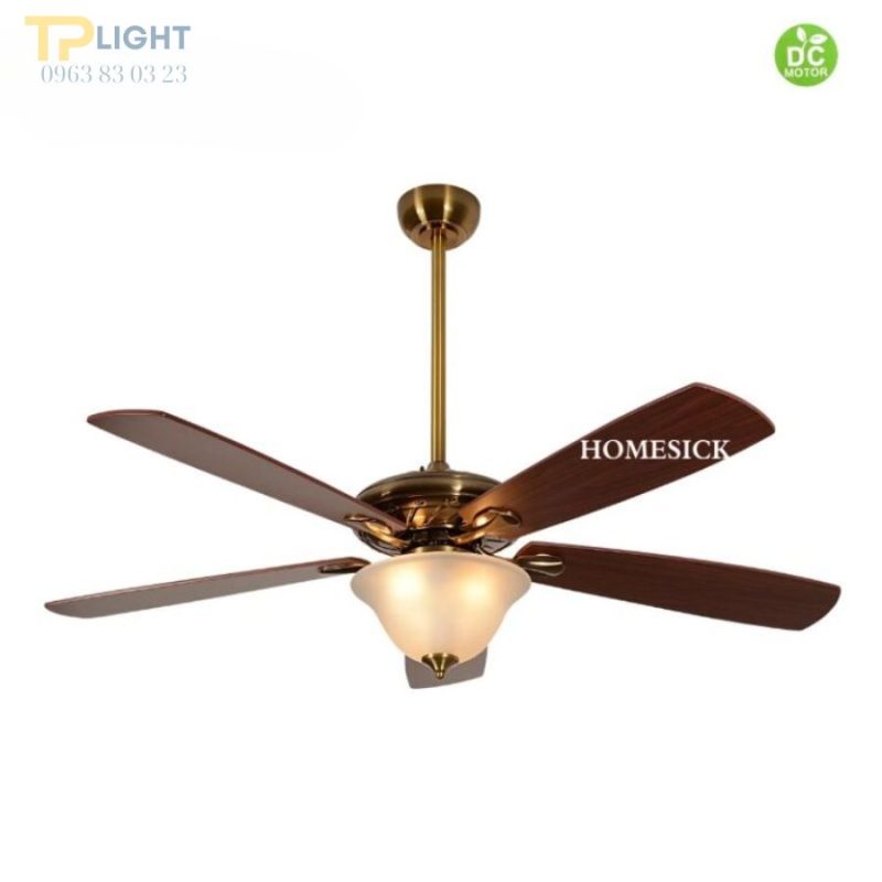 Quạt trần đèn thương hiệu Homesick QT-9005