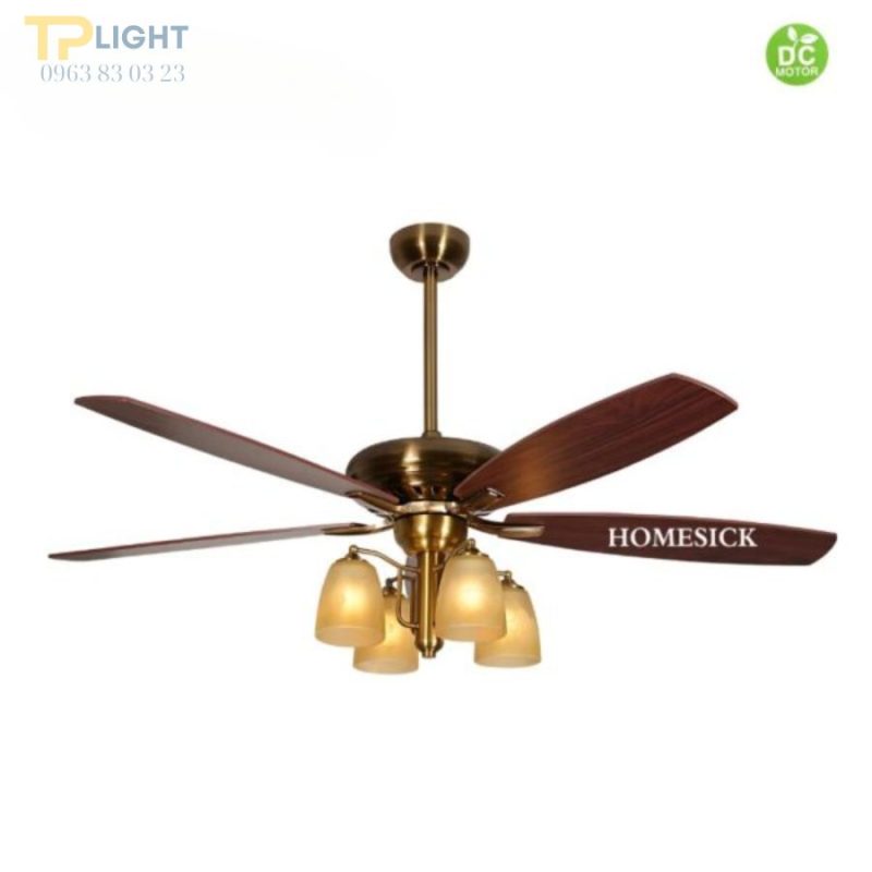 Quạt trần đèn thương hiệu Homesick QT-9016