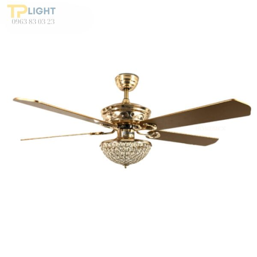 Mẫu quạt trần màu đồng tại TPLight