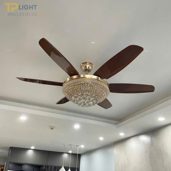 Quạt trần phòng ăn phong cách cổ điển